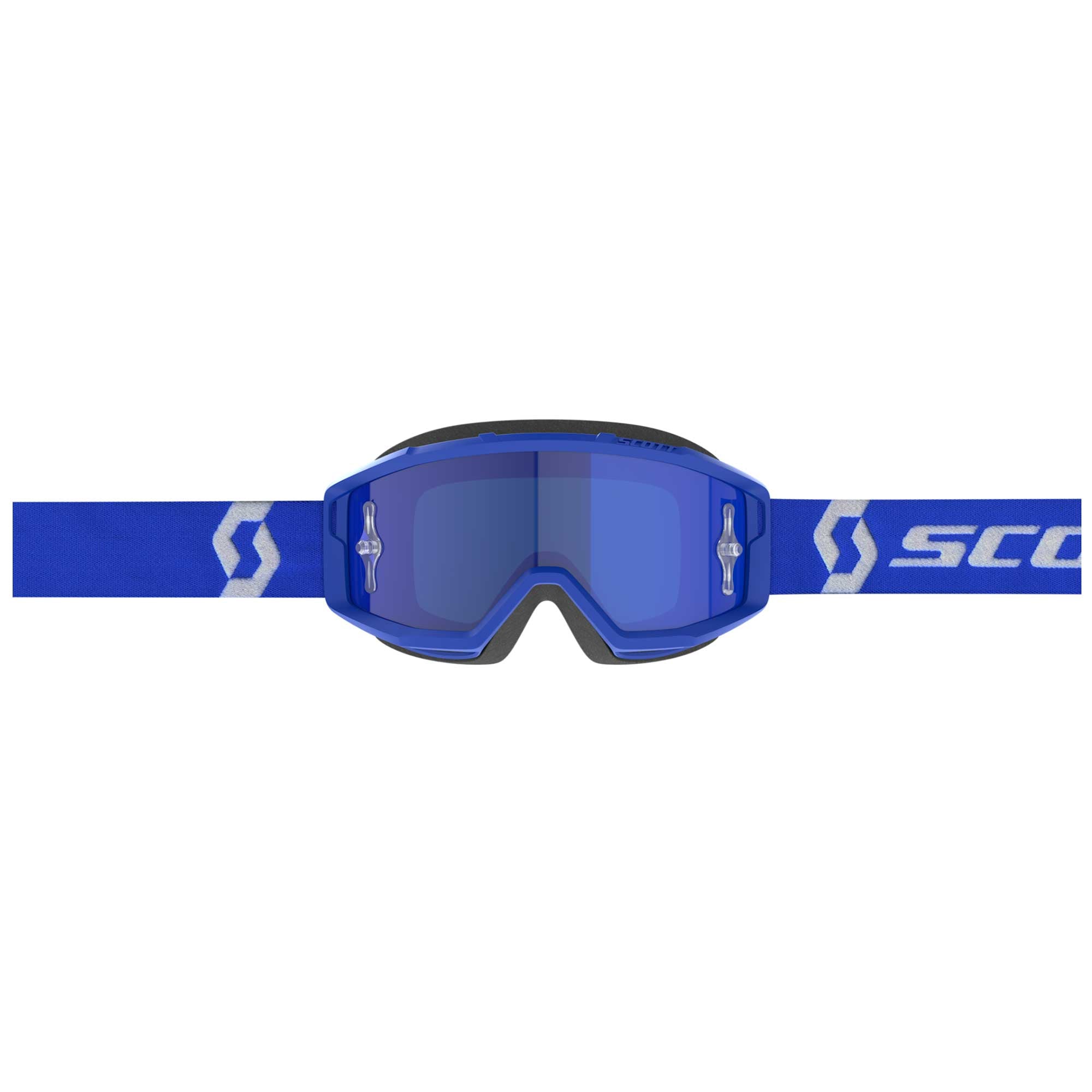 Scott PRIMAL Goggles (Blue/White) Chrome Blue Lens
