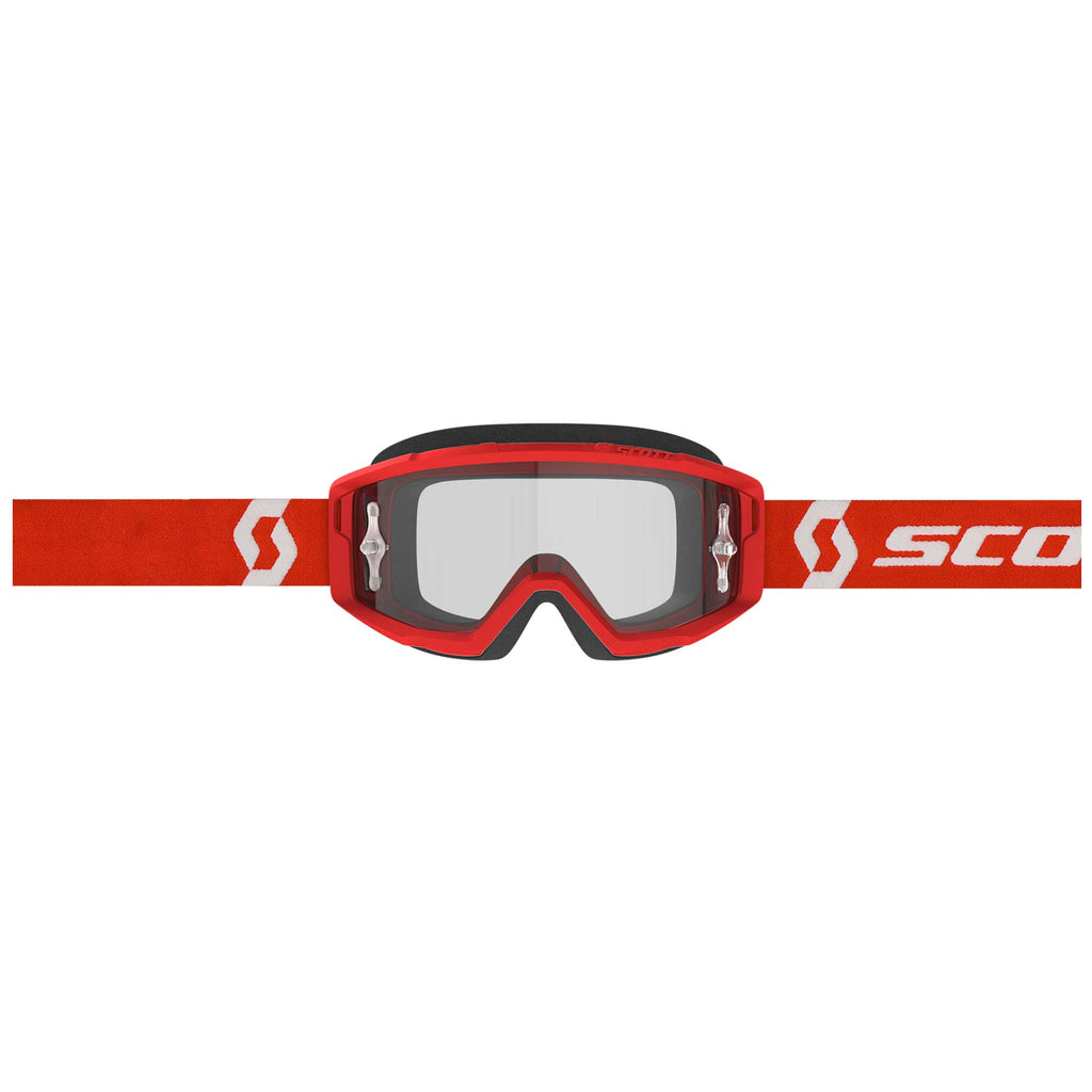 Scott PRIMAL Goggles (Red/White) Clear Lens