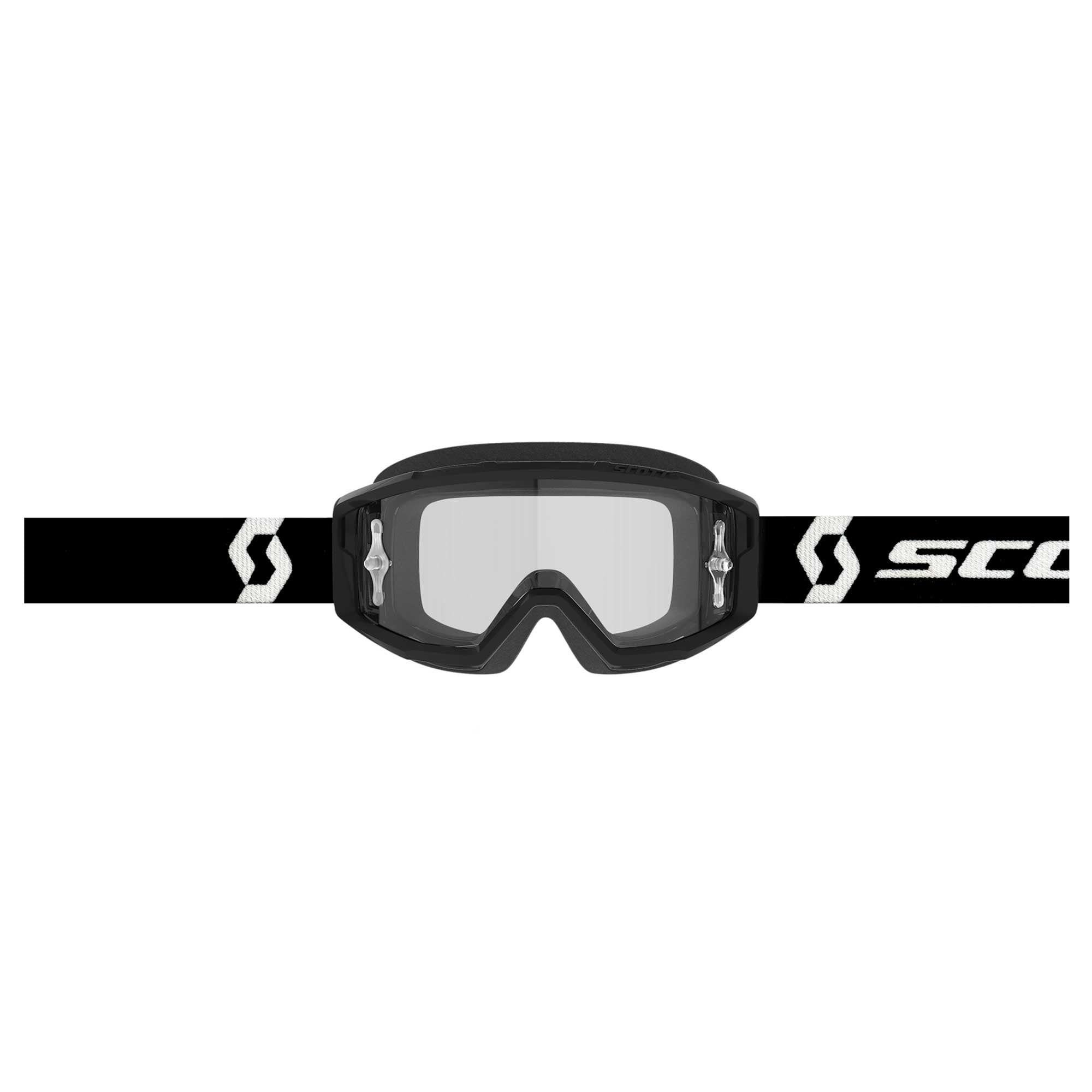 Scott PRIMAL Goggles (Black/White) Clear Lens