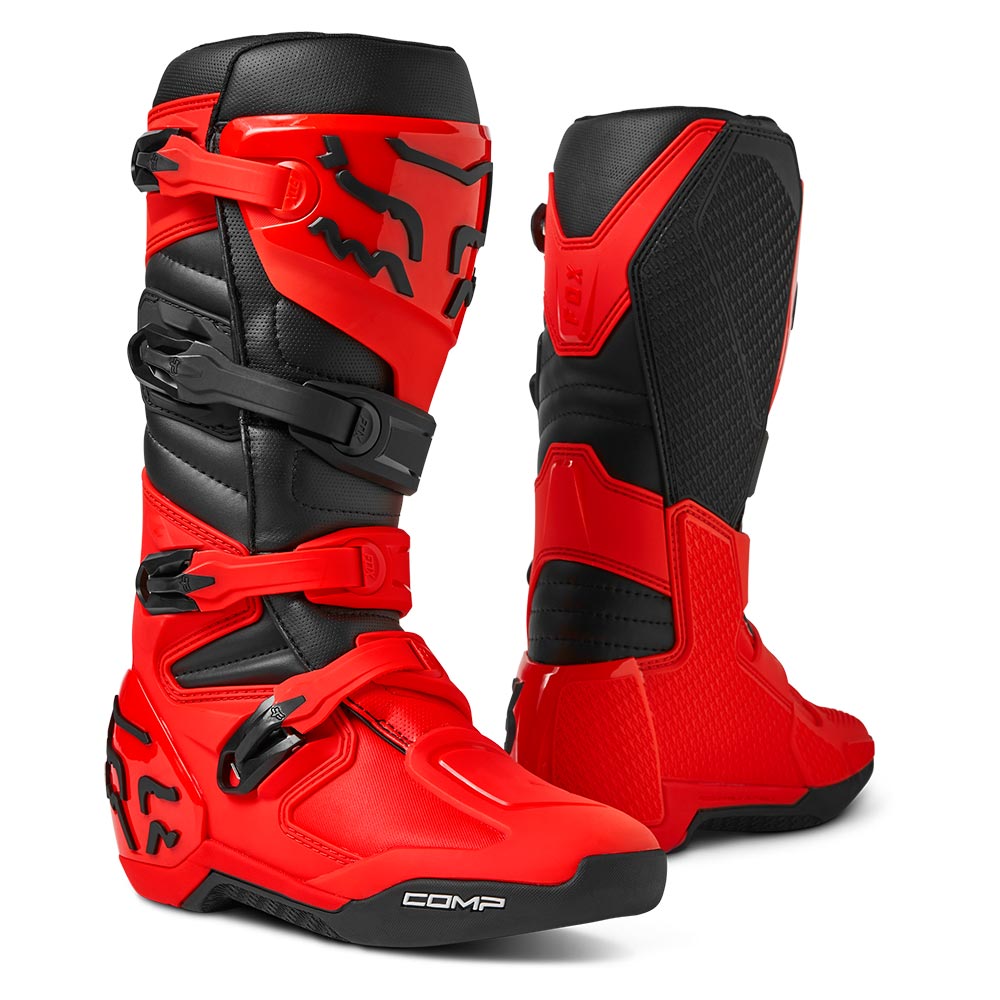 FOX Racing Motocross Boots - COMP (Red/Black)