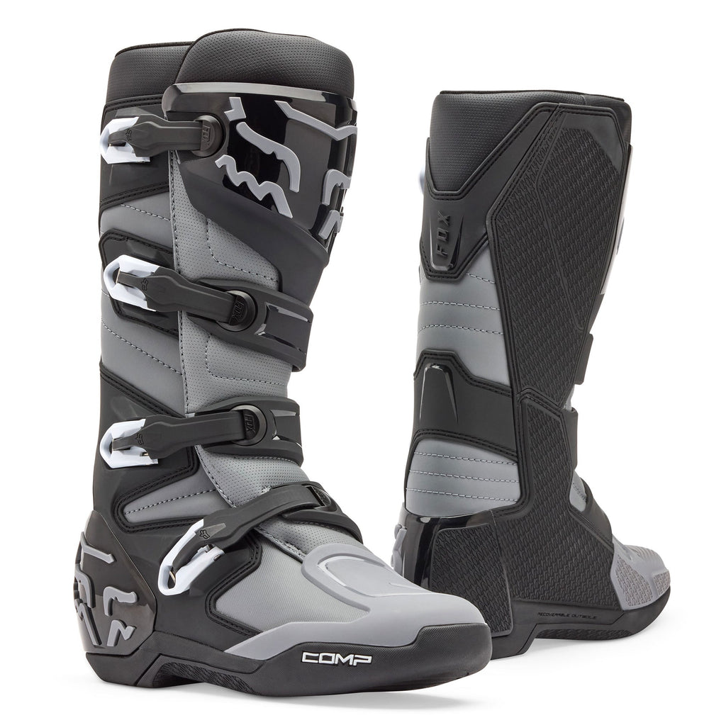 FOX Racing COMP Core Motocross Boots (Black/Grey)