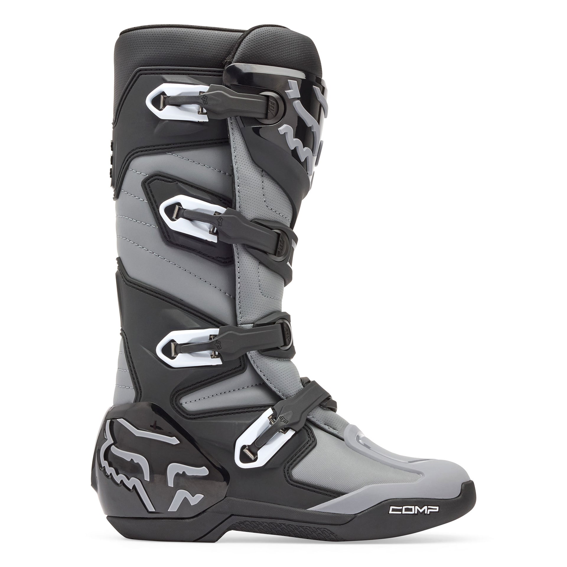 FOX Racing COMP Core Motocross Boots (Black/Grey)
