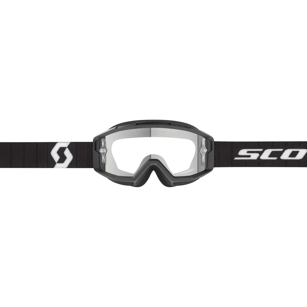 Scott SPLIT OTG Goggles (Black/White) Clear Lens