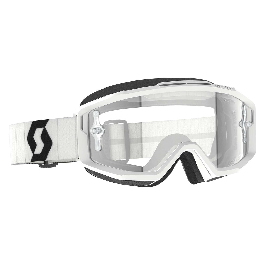 Scott SPLIT OTG Goggles (White/Black) Clear Lens