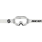 Scott SPLIT OTG Goggles (White/Black) Clear Lens