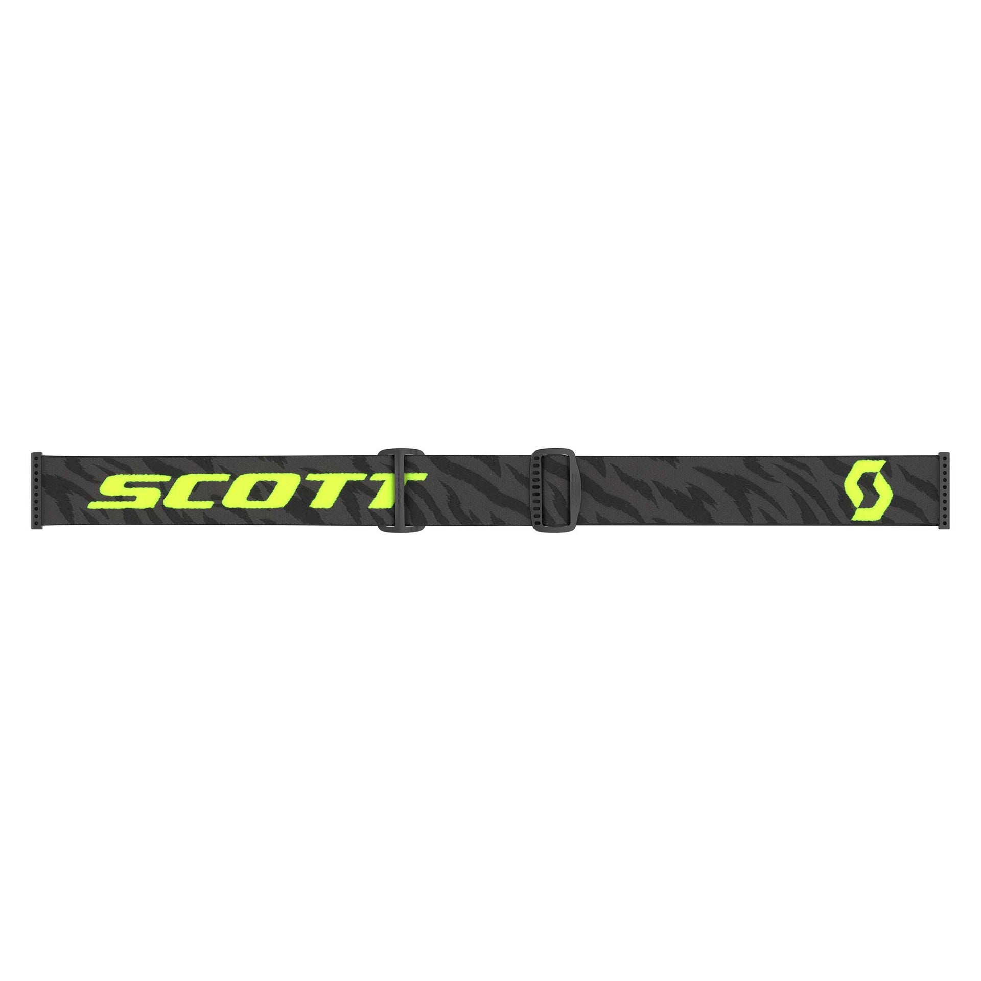 Scott SPLIT OTG Goggles (Zebra Black/Neon Yellow) Clear Lens