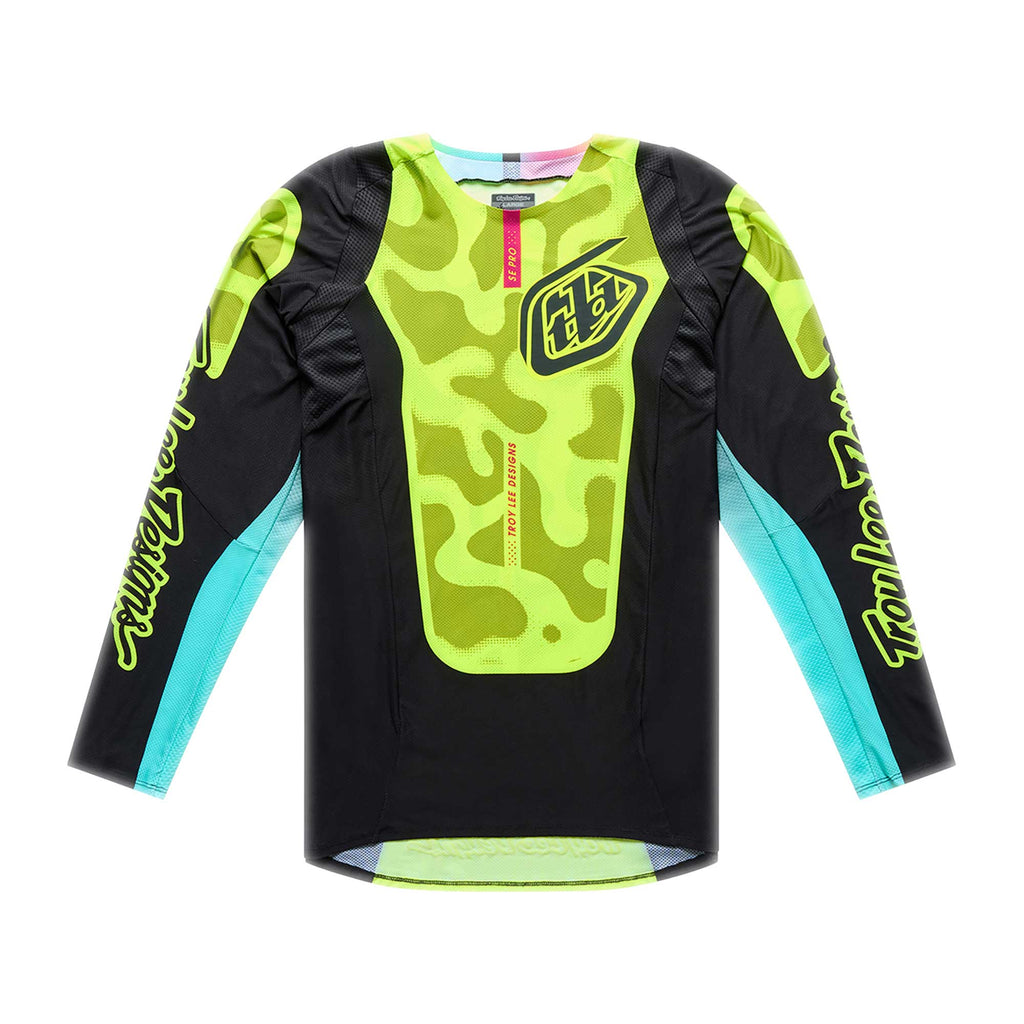 Troy Lee Designs MX | SX Jersey & Pant Kit Deal SE PRO MYTH (Black / Fluo Yellow)