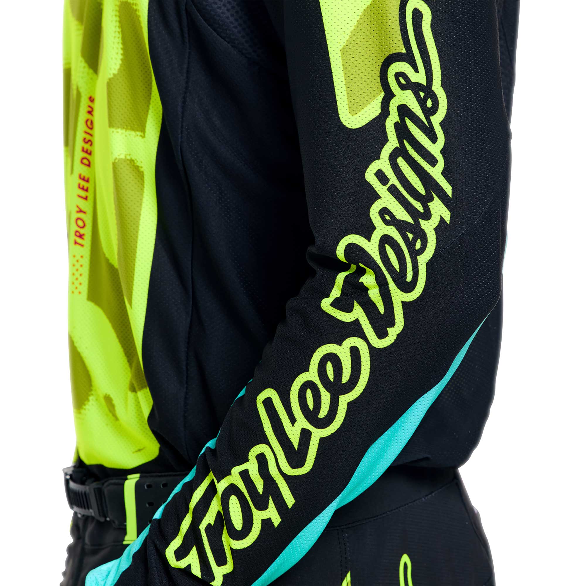 Troy Lee Designs MX | SX Jersey & Pant Kit Deal SE PRO MYTH (Black / Fluo Yellow)