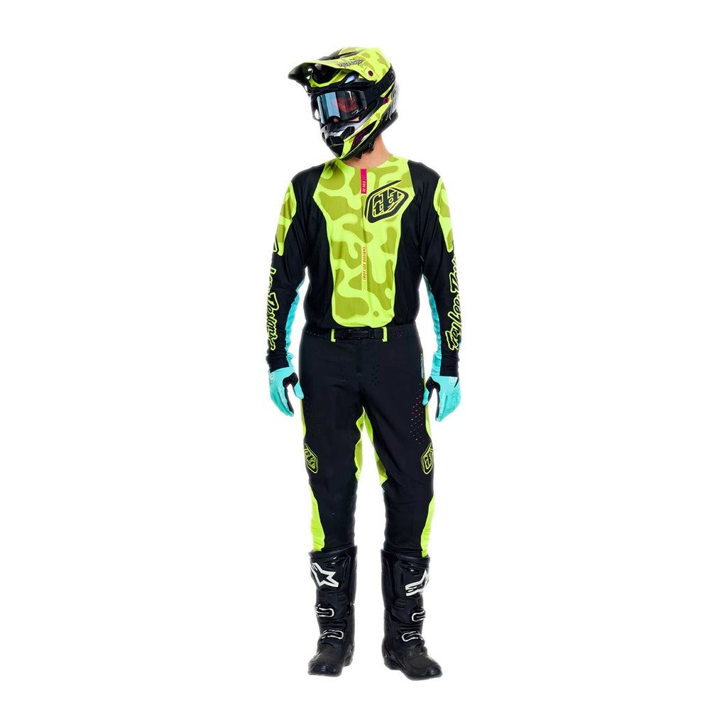 Troy Lee Designs MX | SX Jersey & Pant Kit Deal SE PRO MYTH (Black / Fluo Yellow)