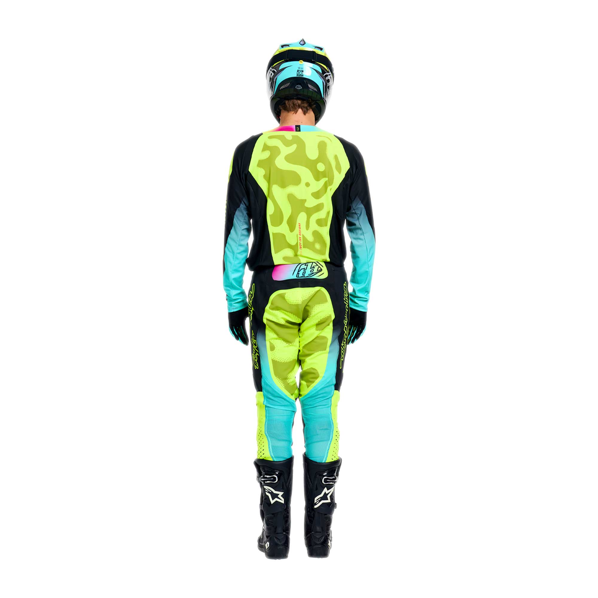 Troy Lee Designs MX | SX Jersey & Pant Kit Deal SE PRO MYTH (Black / Fluo Yellow)