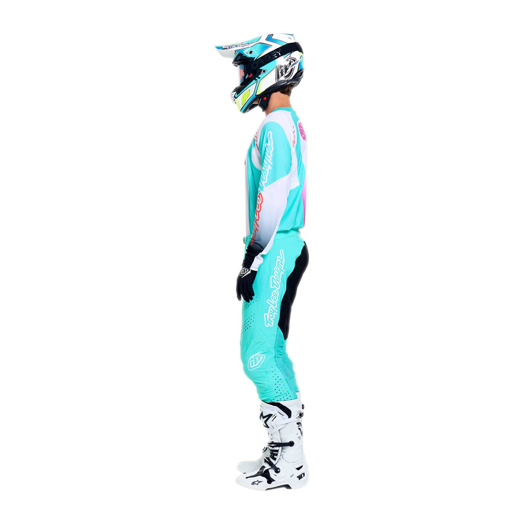 Troy Lee Designs MX | SX Jersey & Pant Kit Deal SE PRO SEVER (White / Teal)