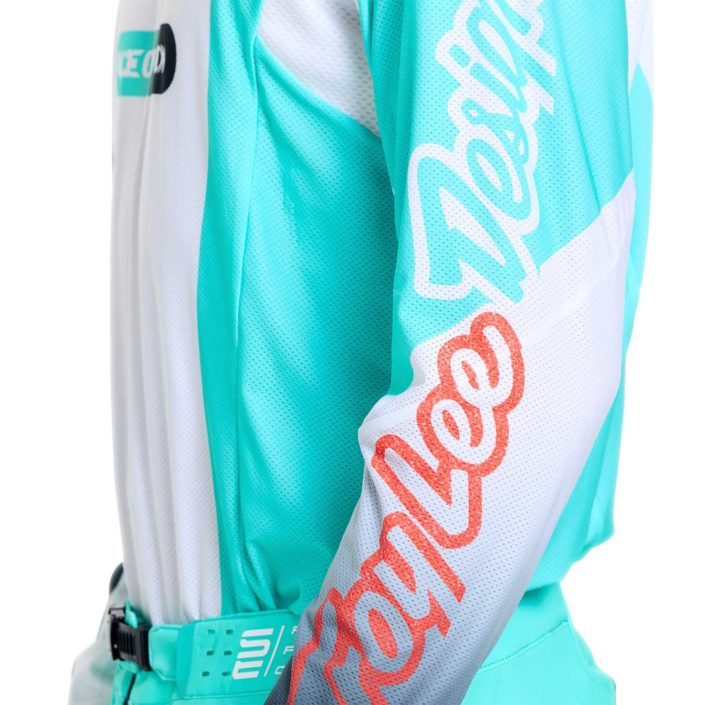 Troy Lee Designs MX | SX Jersey & Pant Kit Deal SE PRO SEVER (White / Teal)