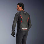 Alpinestars GP FORCE V2 Airflow Motorcycle Leather Jacket (Black/Red Fluo)