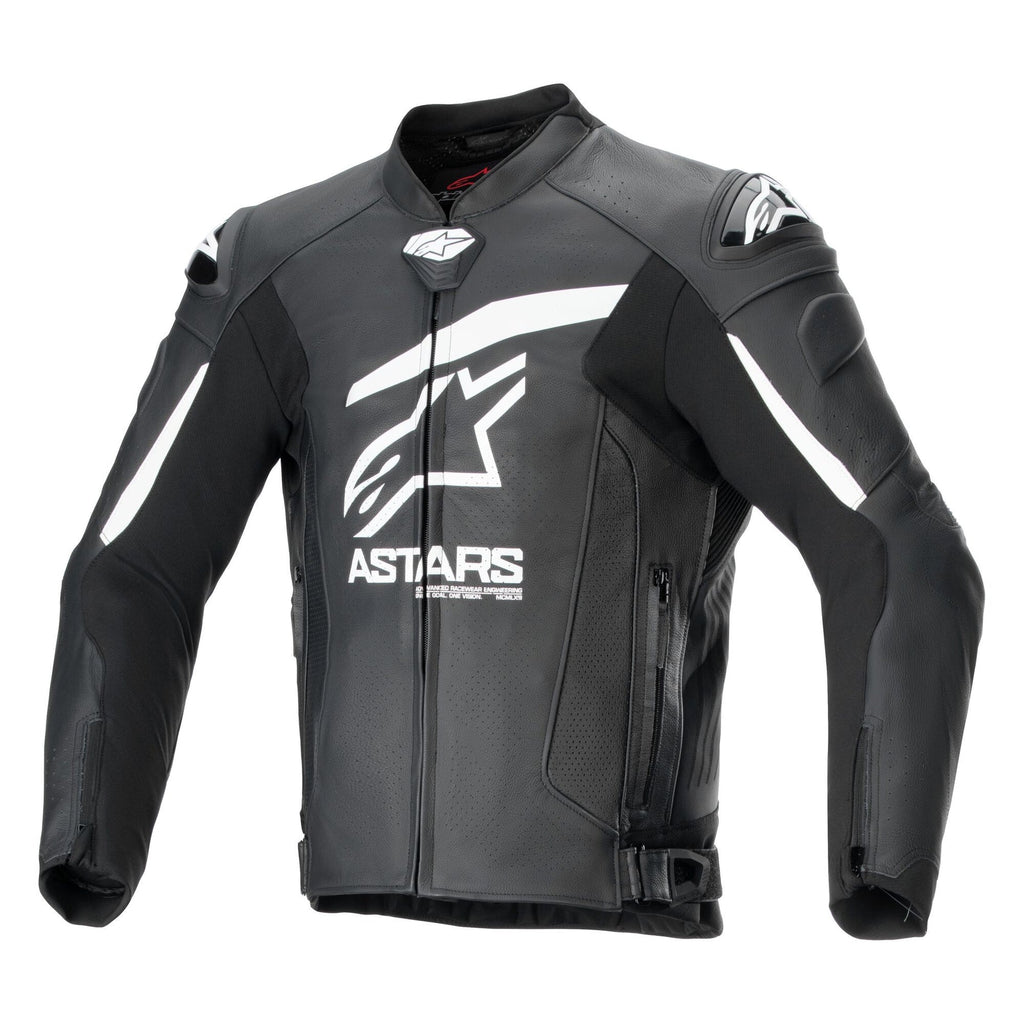 Alpinestars GP Plus R V4 Airflow Motorcycle Leather Jacket (Black/White)