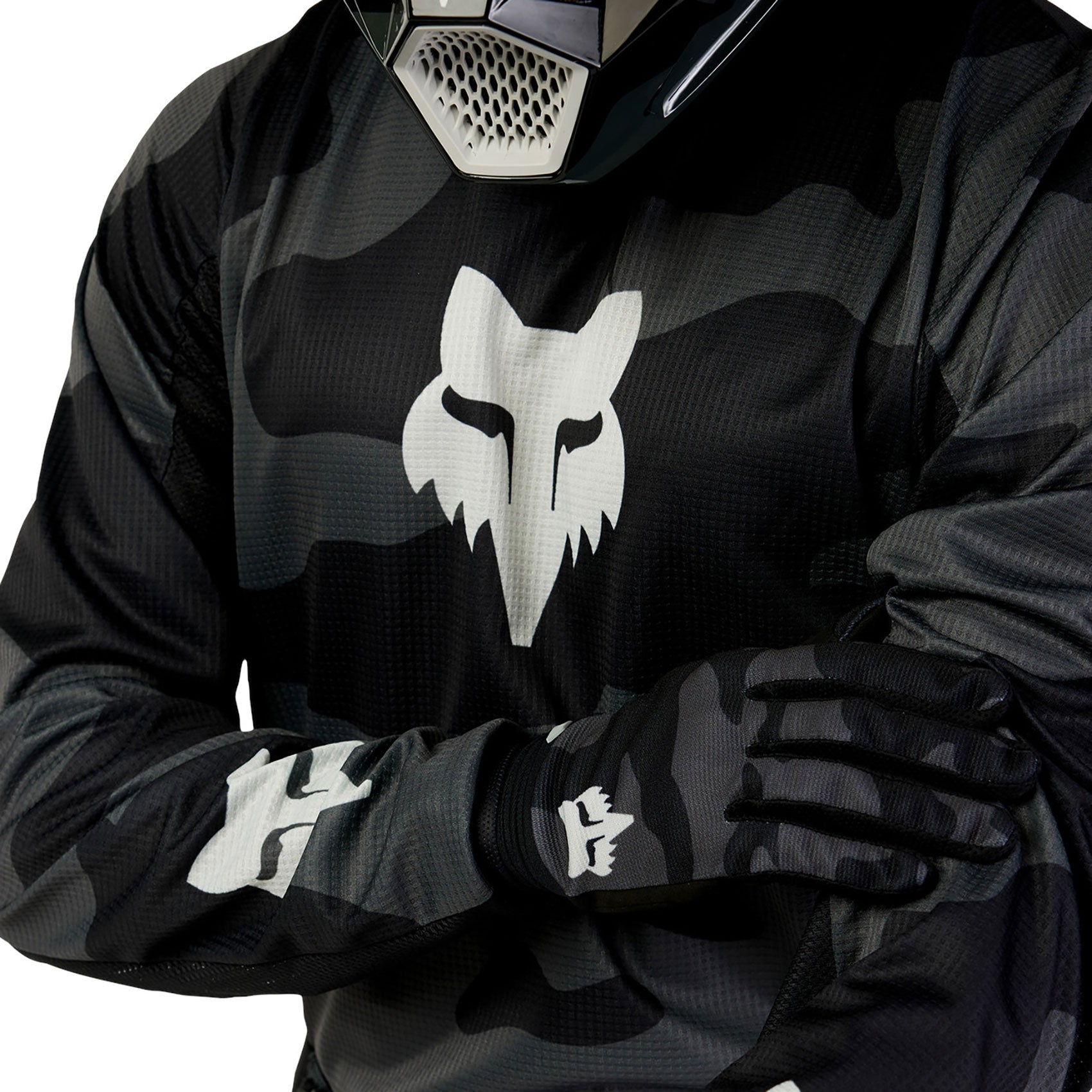FOX Racing 180 BNKR MX Jersey (Black/Camo) SALE
