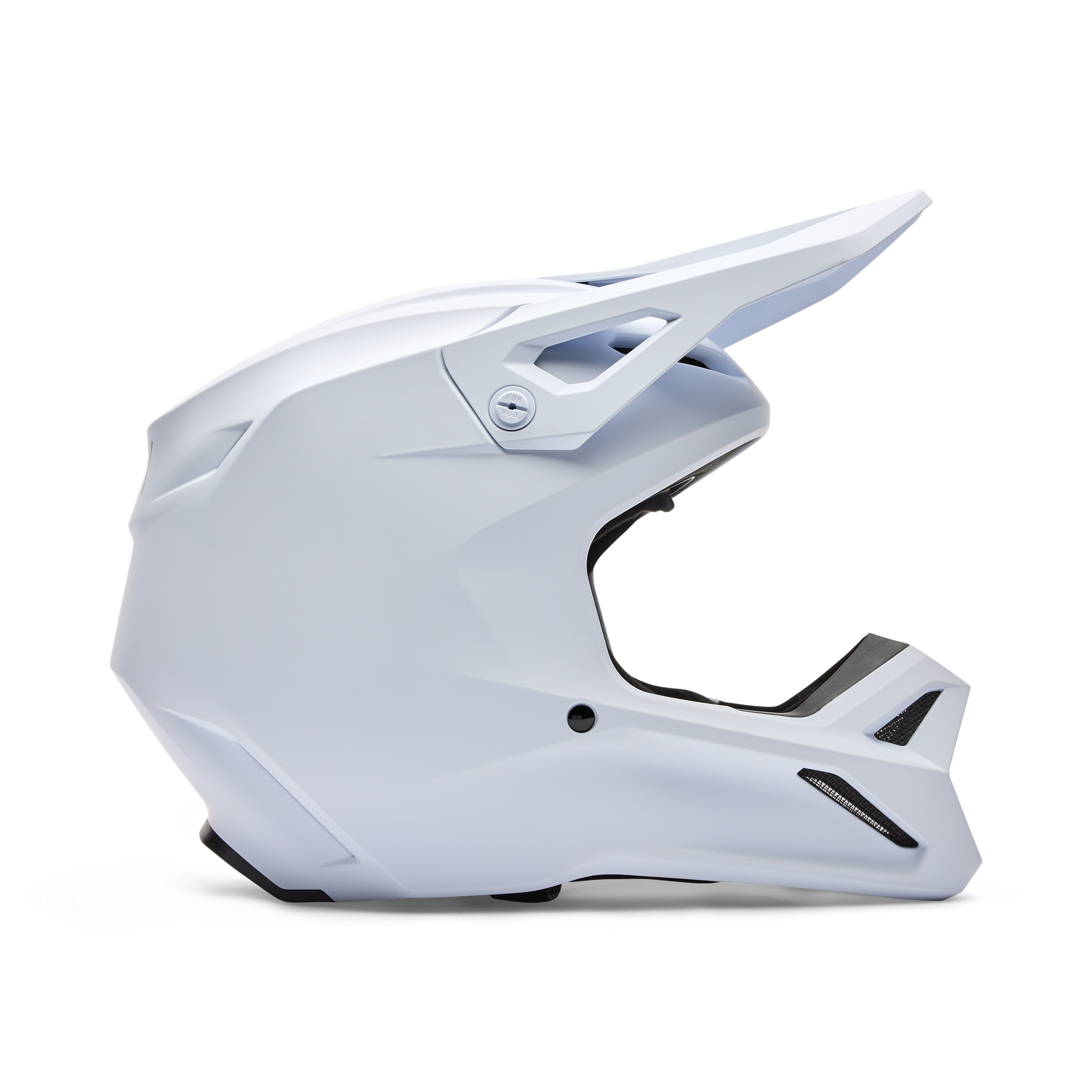 FOX Racing Youth V1 Solid MX Helmet (Matte White)
