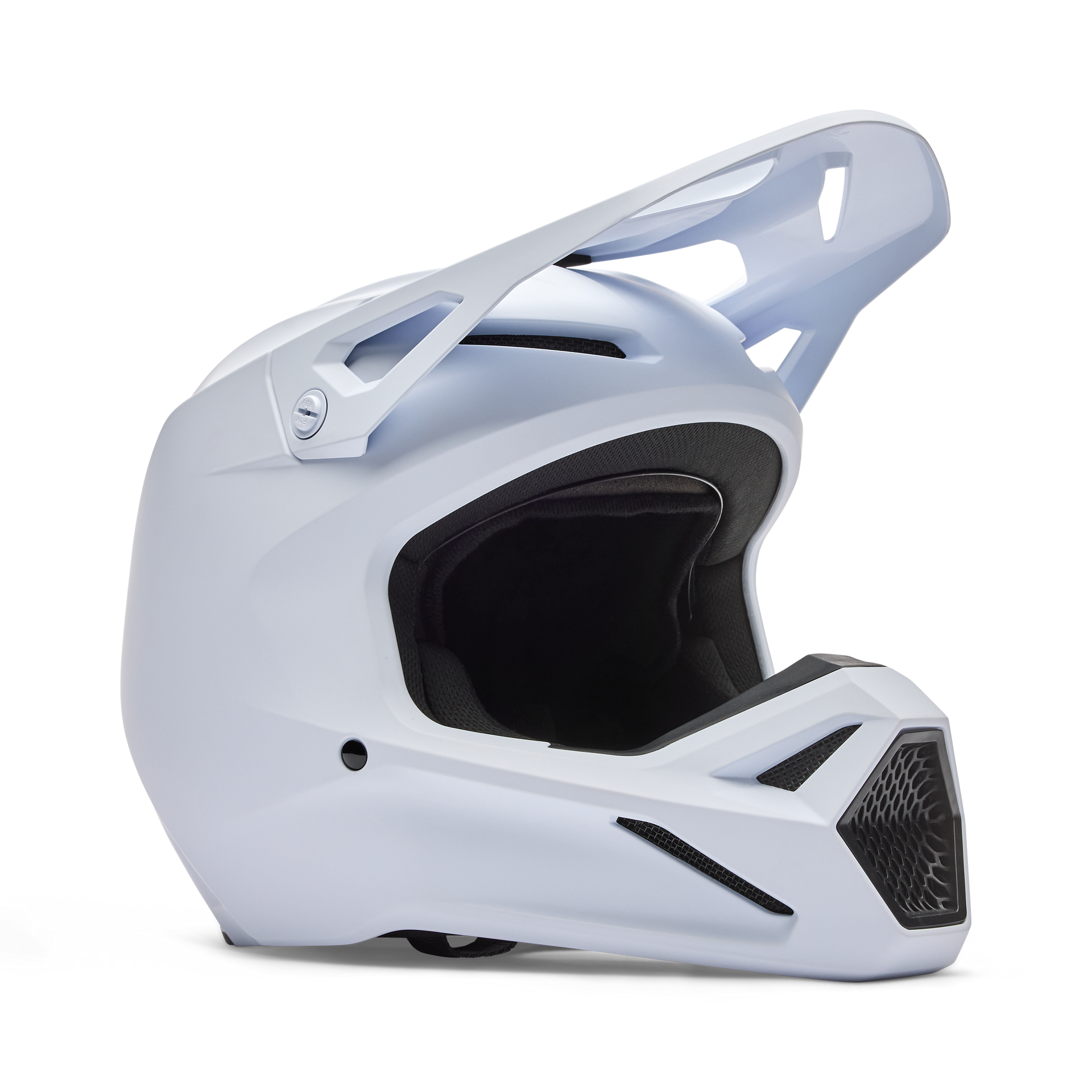 FOX Racing Youth V1 Solid MX Helmet (Matte White)