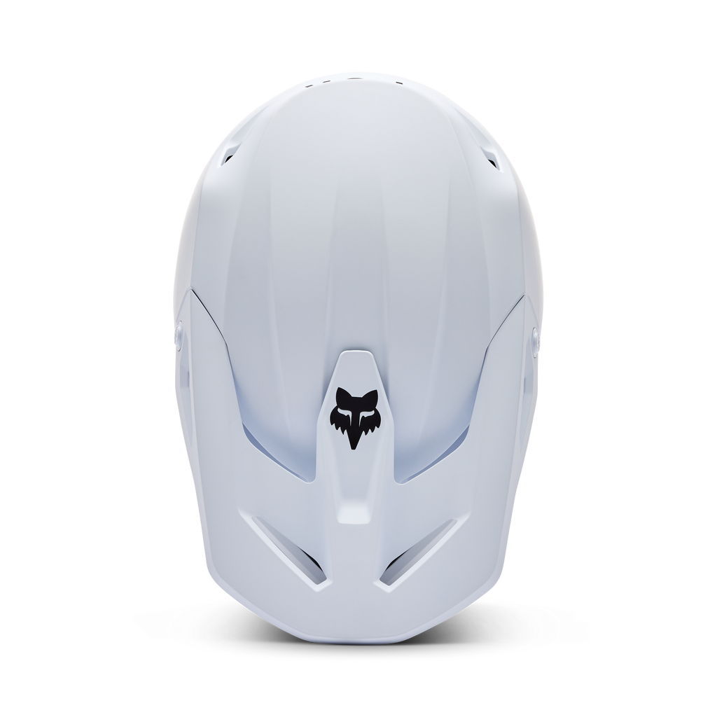 FOX Racing Youth V1 Solid MX Helmet (Matte White)