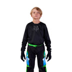 FOX Racing Youth 180 BLACKOUT MX Jersey (Black/Black)