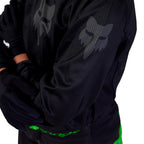 FOX Racing Youth 180 BLACKOUT MX Jersey (Black/Black)