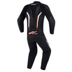 Alpinestars GP Force V2 Motorcycle Leather Race 1pc Suit (Black/White/Red Fluo)