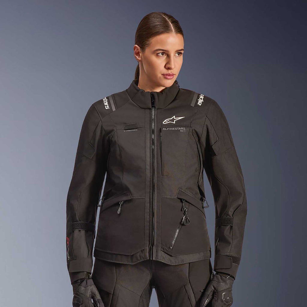 Alpinestars Women's Andes Drystar V4 Motorcycle Textile Jacket (Black)
