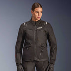 Alpinestars Women's Andes Drystar V4 Motorcycle Textile Jacket (Black)