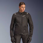 Alpinestars Women's Andes Drystar V4 Motorcycle Textile Jacket (Black)