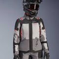 Alpinestars Women's Andes Drystar V4 Motorcycle Textile Jacket (Ice Grey/Dark Grey/Black/Coral Fluo)
