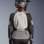 Alpinestars Women's Andes Drystar V4 Motorcycle Textile Jacket (Ice Grey/Dark Grey/Black/Coral Fluo)