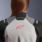 Alpinestars Women's Andes Drystar V4 Motorcycle Textile Jacket (Ice Grey/Dark Grey/Black/Coral Fluo)