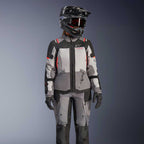 Alpinestars Women's Andes Drystar V4 Motorcycle Textile Jacket (Ice Grey/Dark Grey/Black/Coral Fluo)