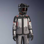 Alpinestars Women's Andes Drystar V4 Motorcycle Textile Jacket (Ice Grey/Dark Grey/Black/Coral Fluo)
