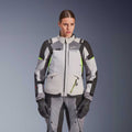 Alpinestars Women's Andes Drystar V4 Motorcycle Textile Jacket (Ice Grey/Dark Grey/Black/Yellow Fluo)
