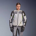 Alpinestars Women's Andes Drystar V4 Motorcycle Textile Jacket (Ice Grey/Dark Grey/Black/Yellow Fluo)