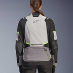 Alpinestars Women's Andes Drystar V4 Motorcycle Textile Jacket (Ice Grey/Dark Grey/Black/Yellow Fluo)