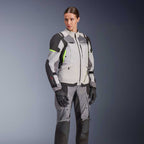 Alpinestars Women's Andes Drystar V4 Motorcycle Textile Jacket (Ice Grey/Dark Grey/Black/Yellow Fluo)