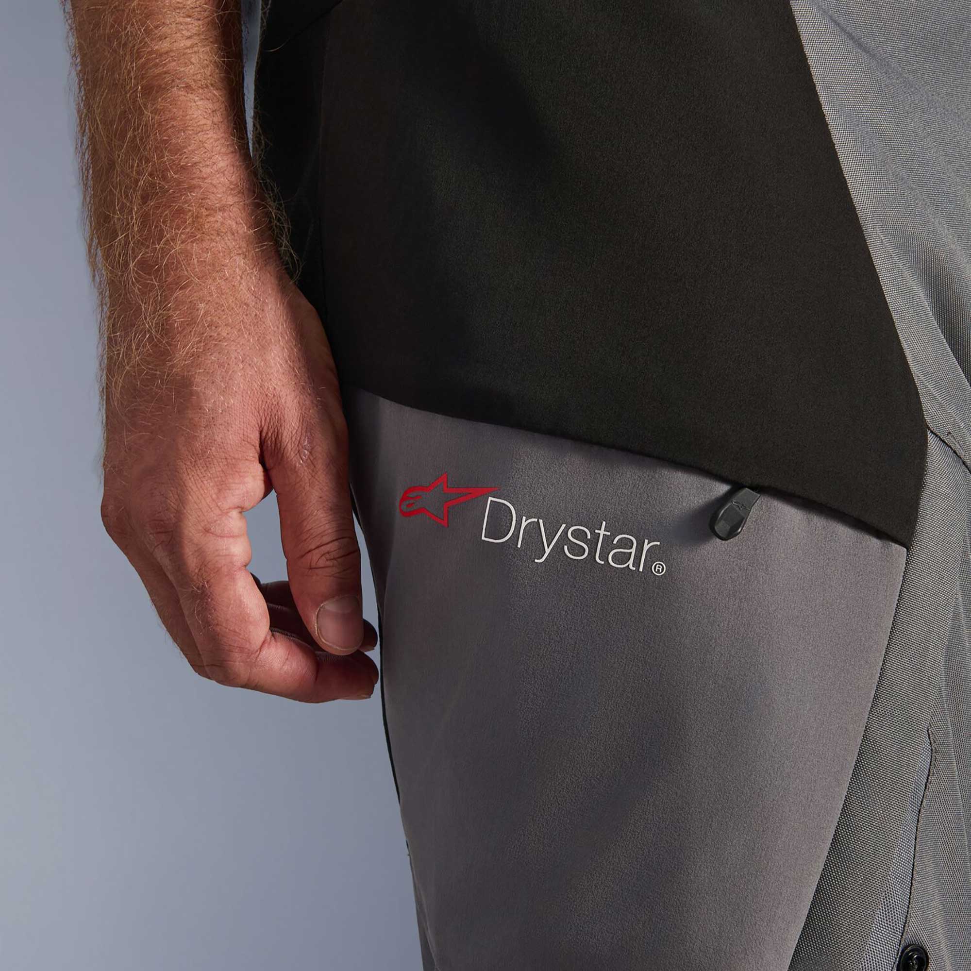 Alpinestars Andes Drystar V4 Motorcycle Adventure Textile Pant (Black/Dark Grey)