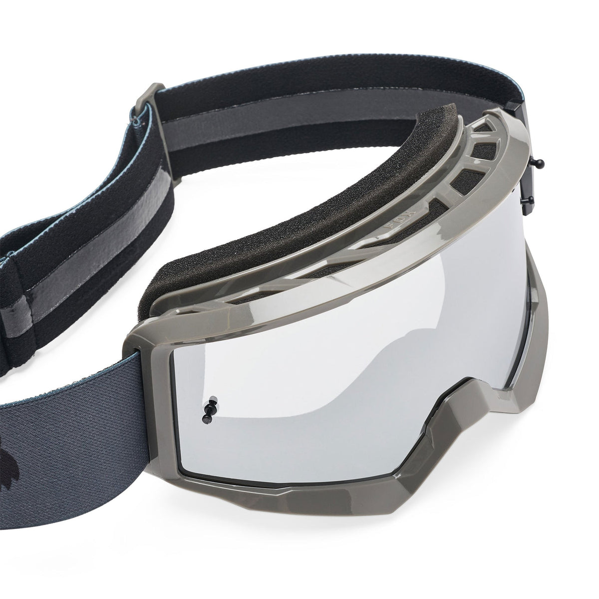 FOX Racing MAIN V3 CORE MX Goggles (Pewter) Mirror Silver Lens