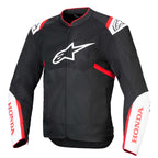 Alpinestars Motorcycle Leather Classic Jacket - Dyno (Black/Ruby Red/ECRU)