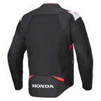 Alpinestars Motorcycle Leather Classic Jacket - Dyno (Black/Ruby Red/ECRU)