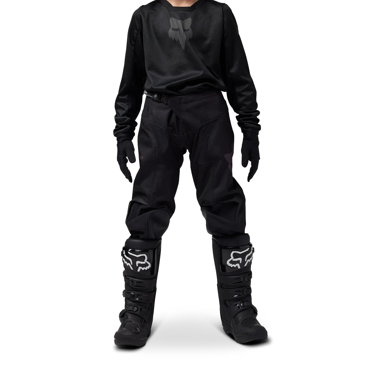 FOX Racing Youth 180 Blackout Gear Set (Black/Black)