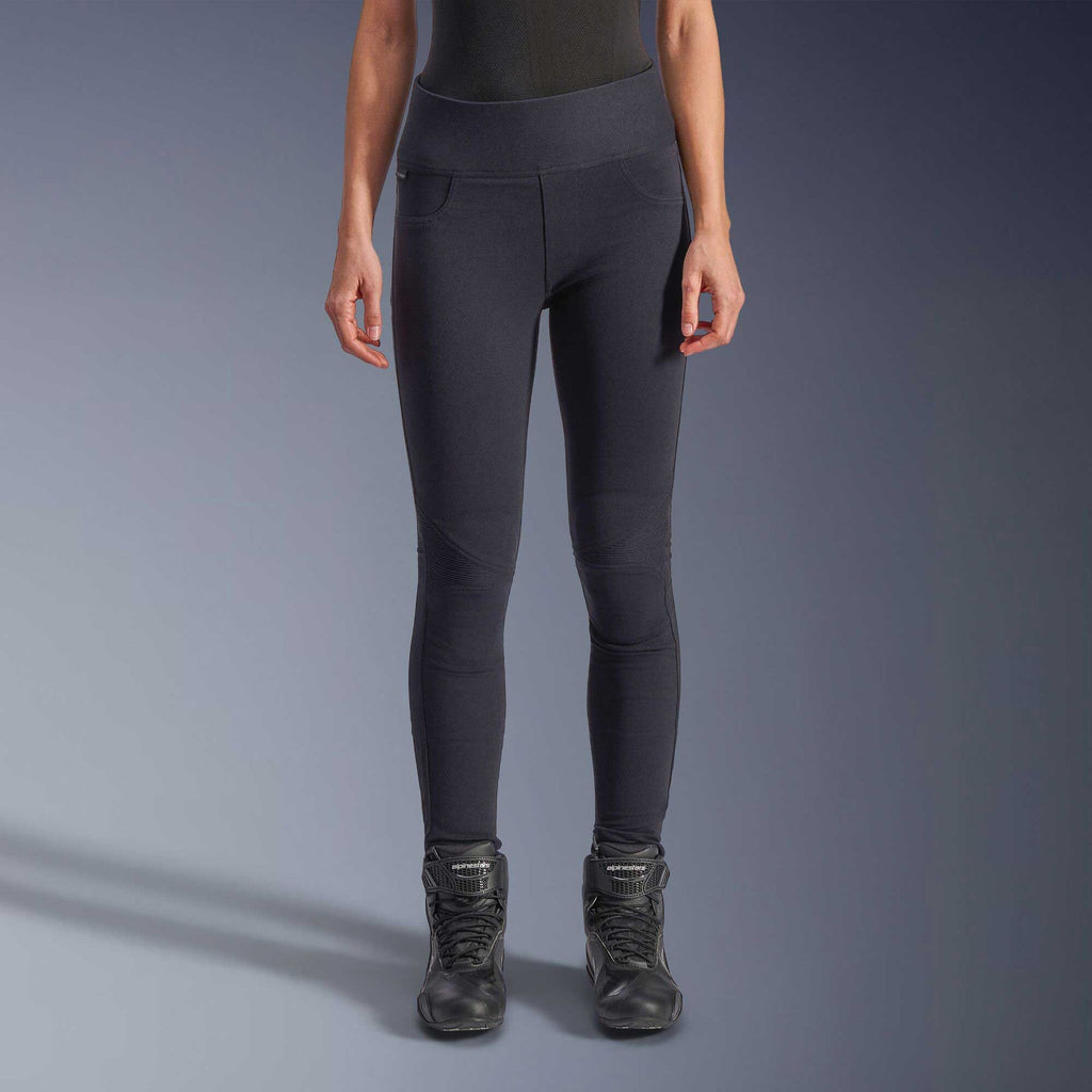 Alpinestars Stella FLEX-AST Leggings Women's Motorcycle Jeans (Black/Black) Short Leg