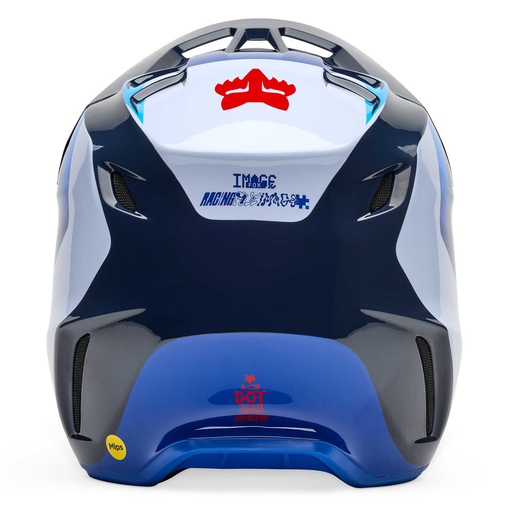 FOX (SALE) Helmet - V3 MIPS FADE (White/Blue)