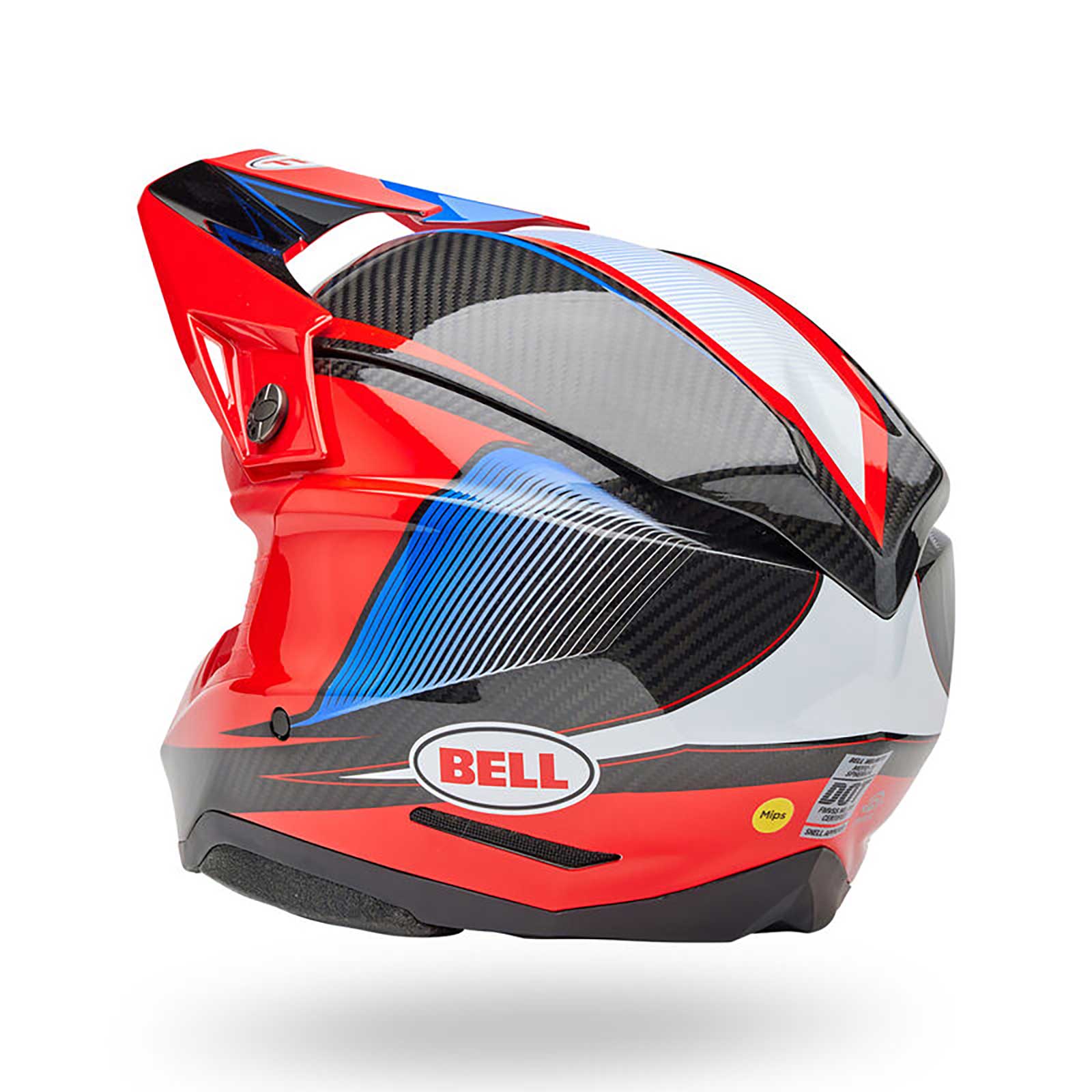 BELL Moto-10 Spherical EVADE MX Helmet (Red/Carbon)