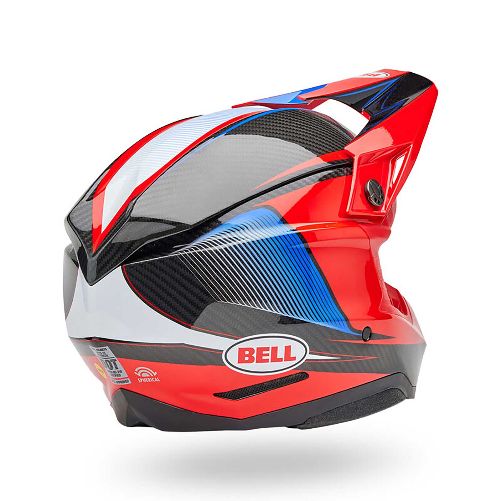 BELL Moto-10 Spherical EVADE MX Helmet (Red/Carbon)