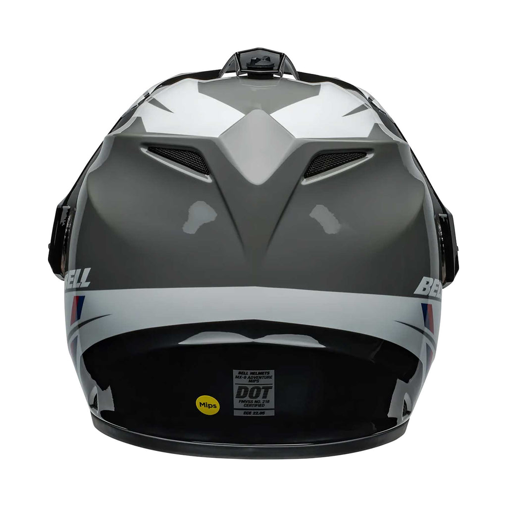 BELL MX-9 ADV Mips ALPINE Adventure Helmet (Nardo Grey/White/Red/Blue)