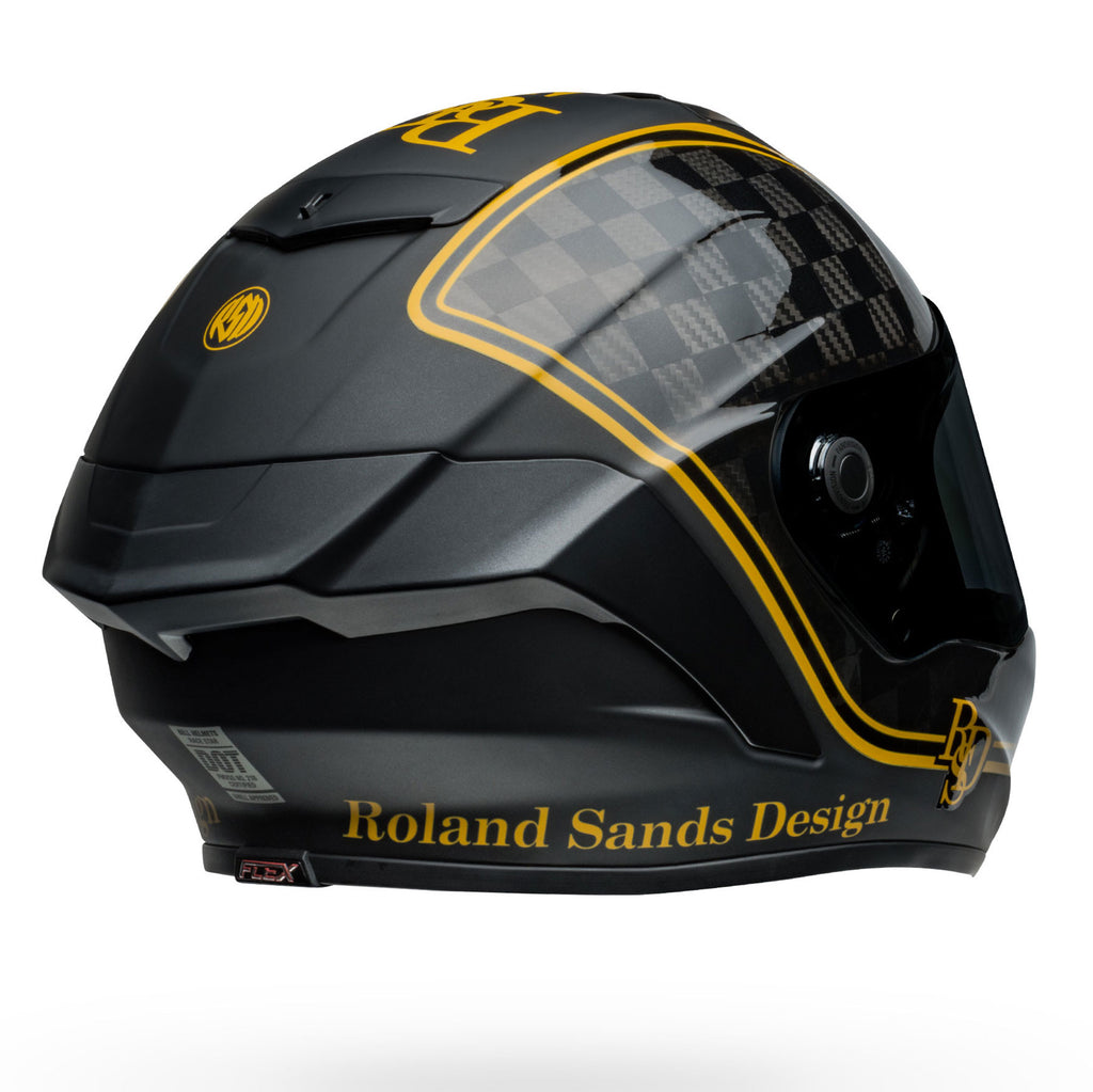 BELL Racestar DLX RSD Player Race | Road Helmet *Pro Tint Visor Inc* (Carbon/Gold)