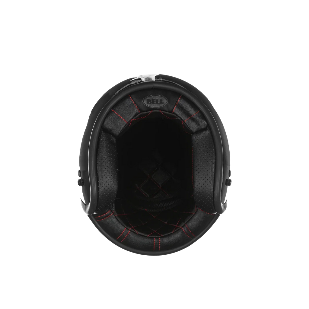 Bell Open Face Helmet - Custom 500 Solid (Gloss Black)