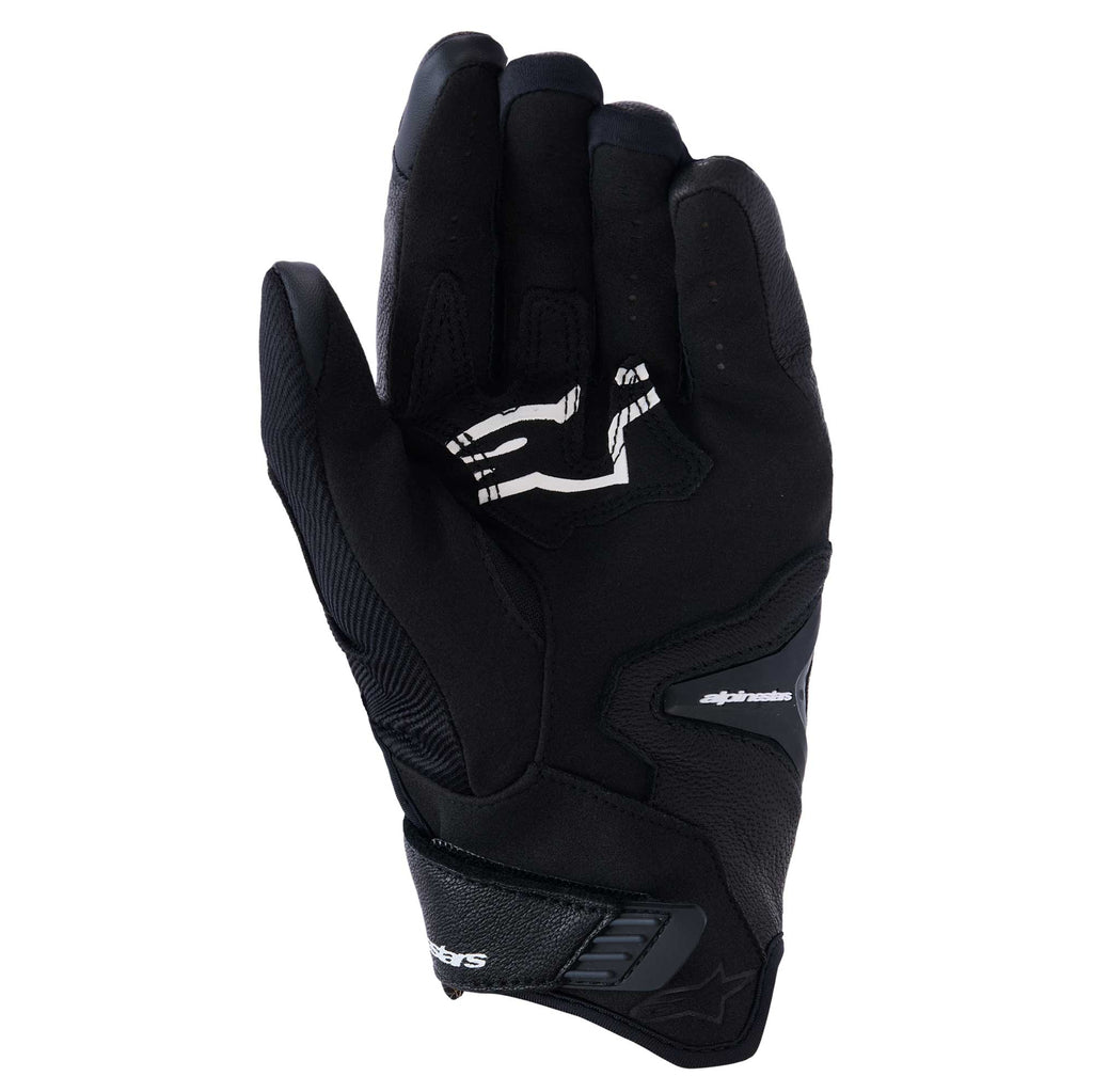 Alpinestars SP-R PRO Motorcycle Short Sports Leather Gloves (Black)